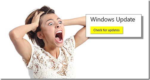 Windows update May 2018 - beware the scary button