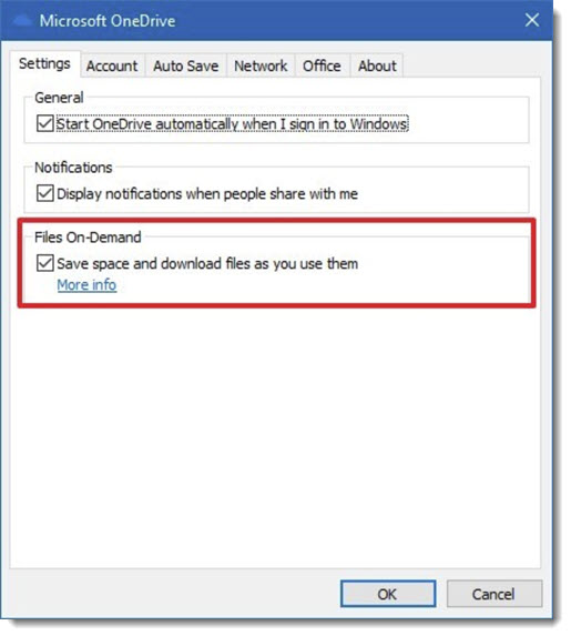 OneDrive - turn off Files On Demand