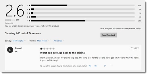 Snip & Sketch - Microsoft Store reviews