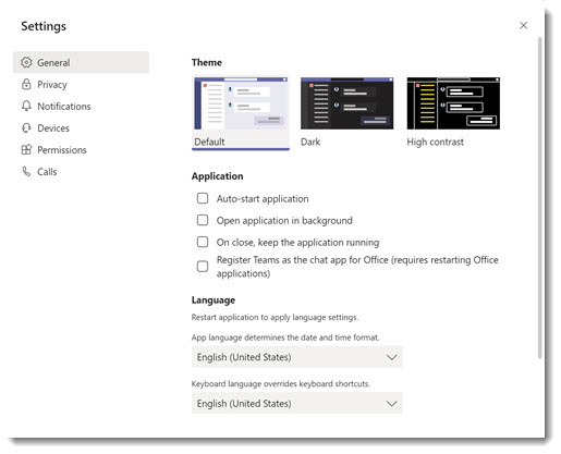 Microsoft Teams - turn off autostart in Teams Settings