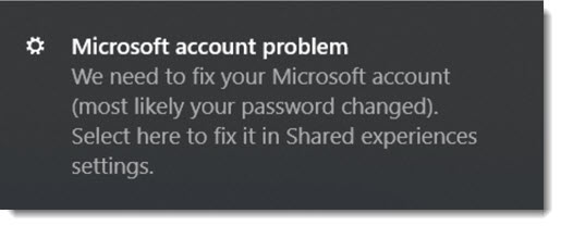 How To Get Rid Of The “Microsoft Account Problem” Notification