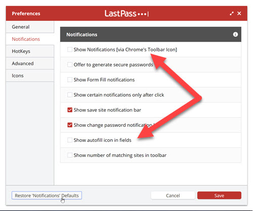 lastpass browser extension issues