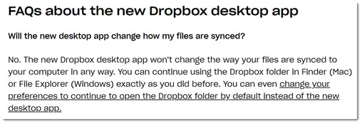 can you turn off sync on dropbox desktop