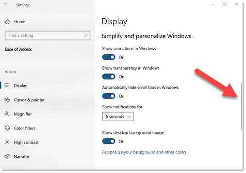 auto scroll windows 10