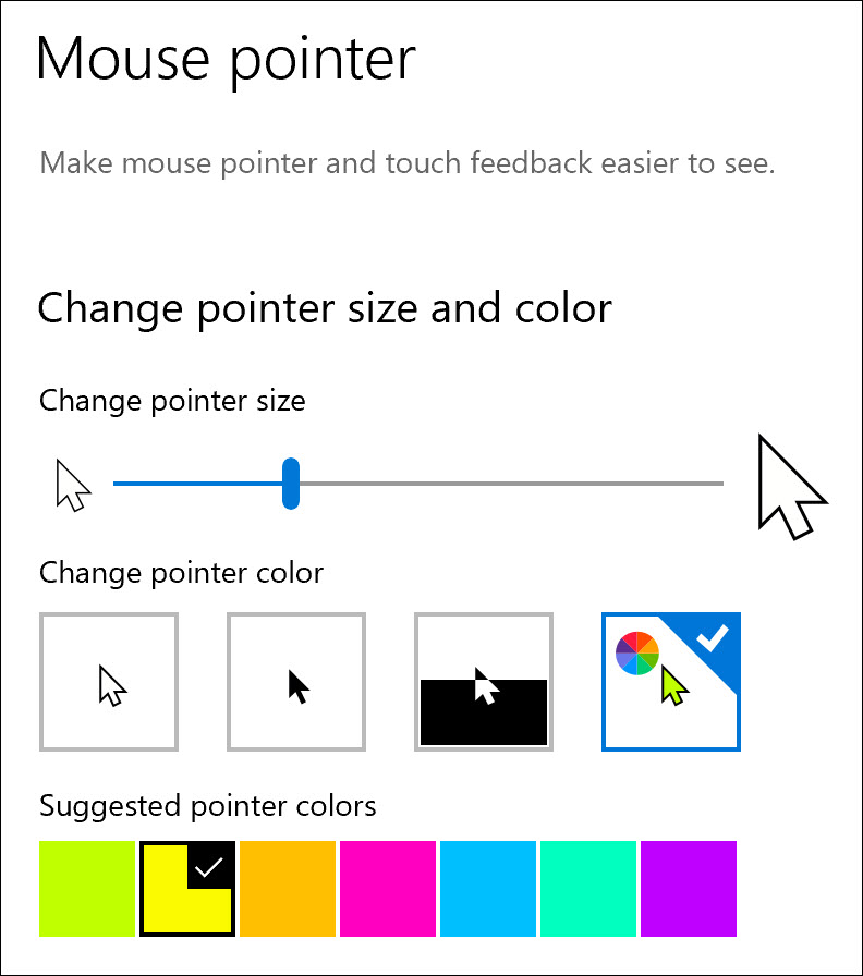 How to change mouse pointer size on Windows 10 - Pureinfotech