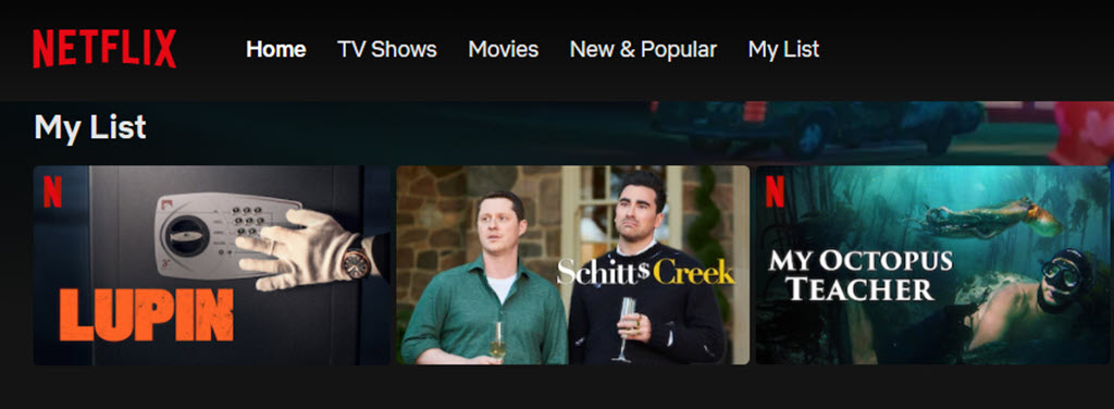 Why Isn’t “My List” The First Thing I See On Netflix?